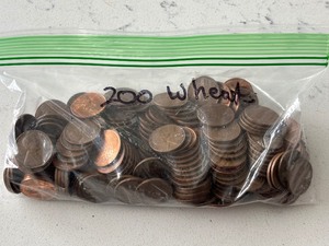 200 Wheat Cents