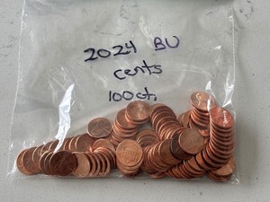 100 BU 2024 Lincoln Cents