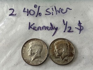 Kennedy 40% Silver Half Dollars