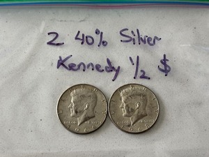 Kennedy 40% Silver Half Dollars