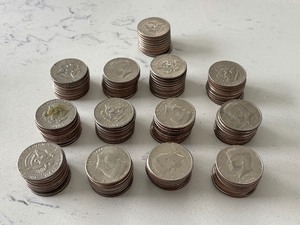 130 Kennedy Clad Half Dollars