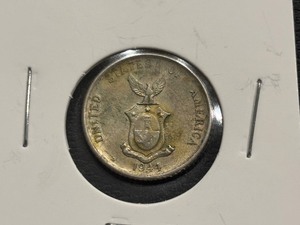 1944 Silver Twenty Centavos