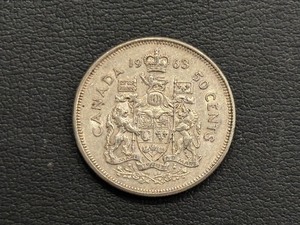 1963 Canada Silver Half Dollar