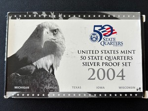 2004-S State Quarter Silver Proof Set
