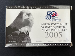 2005-S State Quarter Silver Proof Set