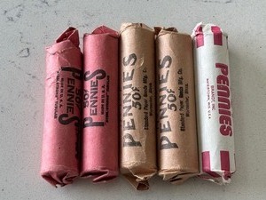Lincoln Wheat Cent Rolls