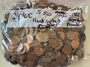 Copper Pennies 5 Pounds