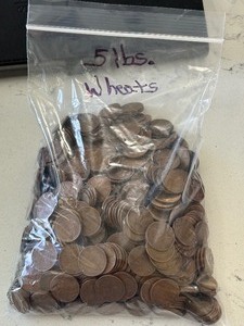 Lincoln Wheat Cents 5 Pounds