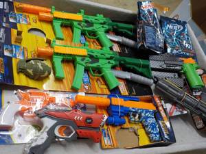 Nerf Toys and more- see all picture...