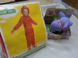 Elmo Costume and Elephant ...