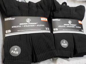 12 pair Black Wear Proof Athletic S...