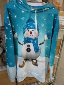 Snowman Hooded Sweatshirt size 3XL...