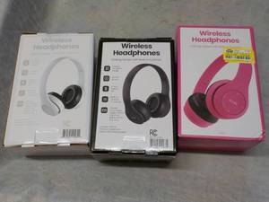 3 Wireless Headphones...