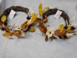 2 Fall 10Diameter Wreaths...