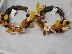 2 Fall 10Diameter Wreaths...