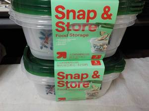 6 Snap and Store Food 66 oz Storage...