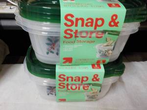 6 Snap and Store Food 66 oz Storage...