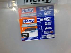 4 Plastic 72 qt Storage Tubs- no co...