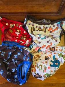 Animal Prints Diaper Covers, 4