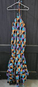 African Halter Dress Size Unknown