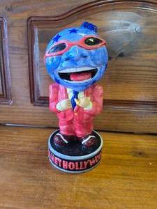 Vintage Planet Hollywood Mr Man Globe Head Souvenir Vase