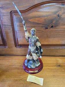 Shaka Zulu king warrior figurine