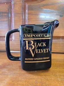 Black Velvet Square Pitcher 1974