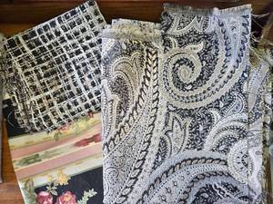 Linen Fabric,  3 ColorsPatterns. At Least One Yard Each