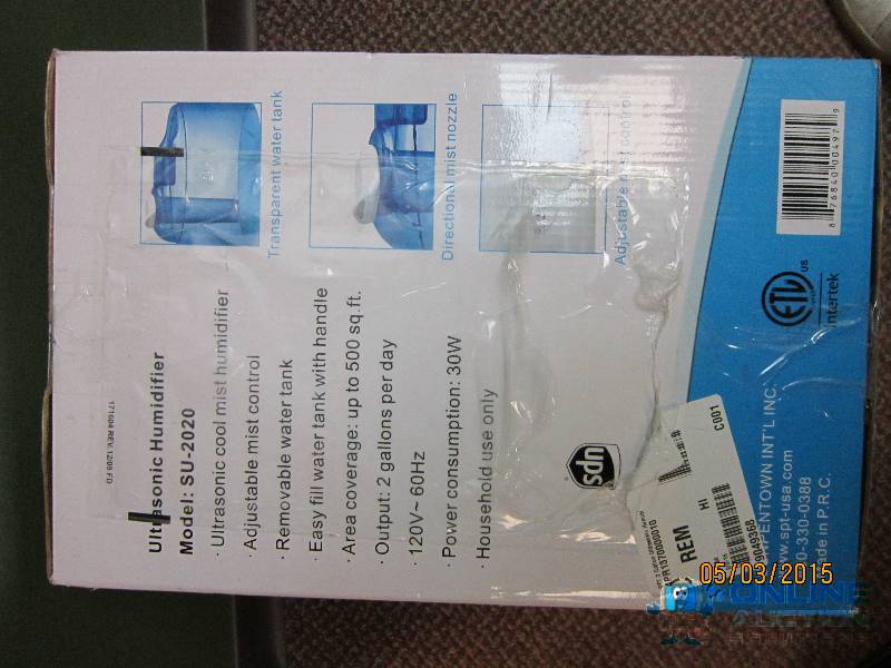 lot 3 image: Ultrasonic Humidifier