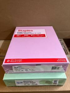 Pastel Green and Lilac Copy Paper