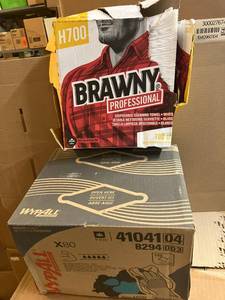 Wypall Wipes and Brawny Towels