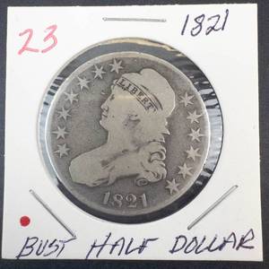 1821 Bust Half Dollar