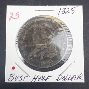 1825 Bust Half Dollar