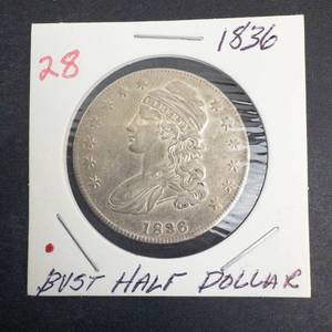 1836 Bust Half Dollar