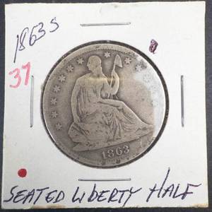 1863-S Seated Liberty Half Dollar