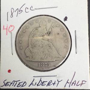 1875-CC Seated Liberty Half Dollar