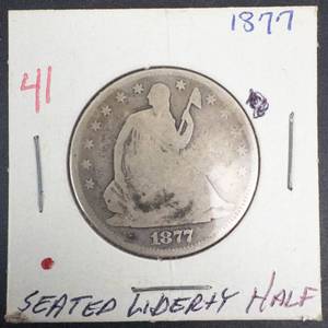 1877 Seated Liberty Half Dollar