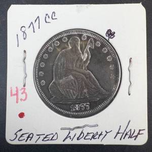 1877-CC Seated Liberty Dollar