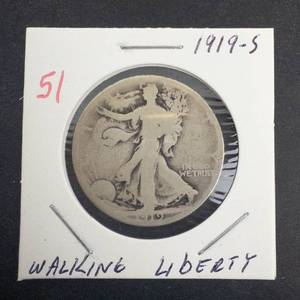 1919-S Walking Liberty Half Dollar