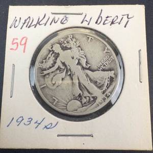 1934-S Walking Liberty Half Dollar