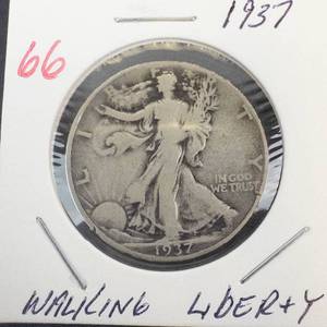 1937 Walking Liberty Half Dollar