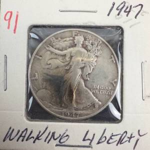 1947 Walking Liberty Half Dollar