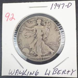 1947-D Walking Liberty Half Dollar