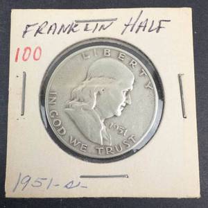 1951-S Franklin Half Dollar