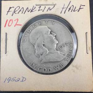 1952-D Franklin Half Dollar