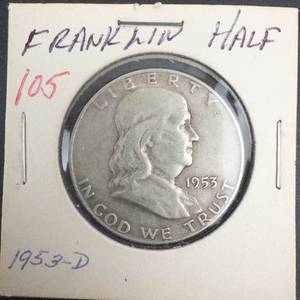 1953-D Franklin Half Dollar