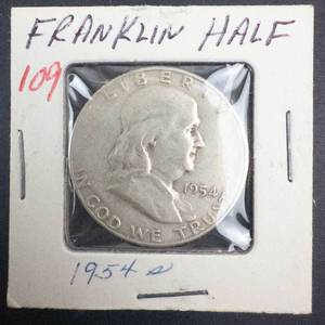 1954-S Franklin Half Dollar