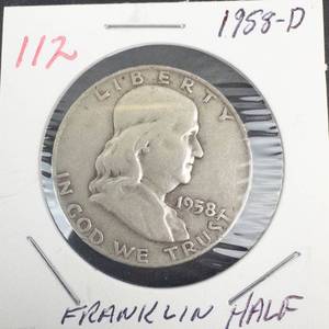 1958-D Franklin Half Dollar