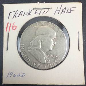 1962-D Franklin Half Dollar