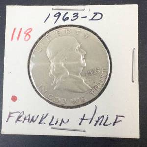 1963-D Franklin Half Dollar